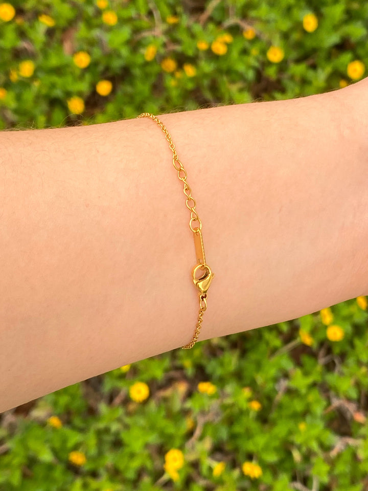 Pulsera Mama Cursiva Zirconias