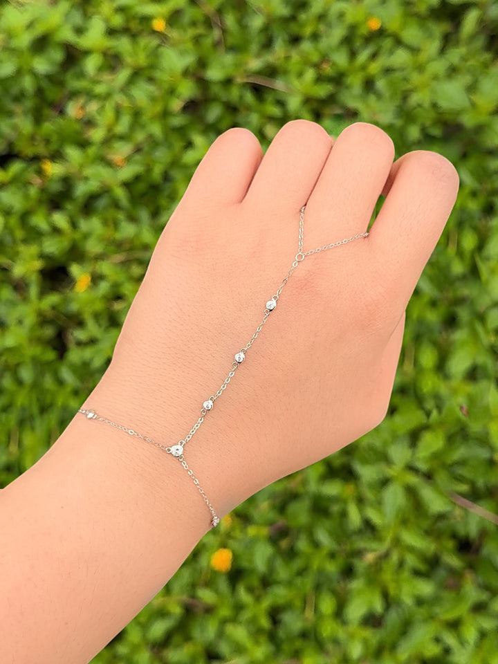 Pulsera Zirconias con Anillo