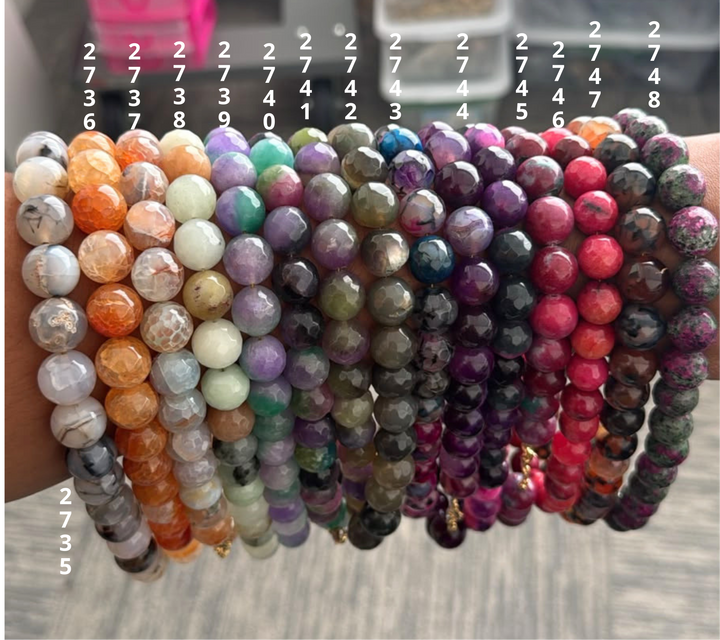 Choker Bolitas Piedra Natural 14 mm