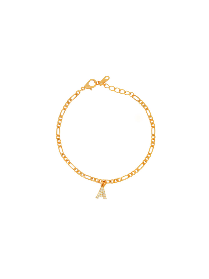 Pulsera Eslabones 3 mm Con Inicial