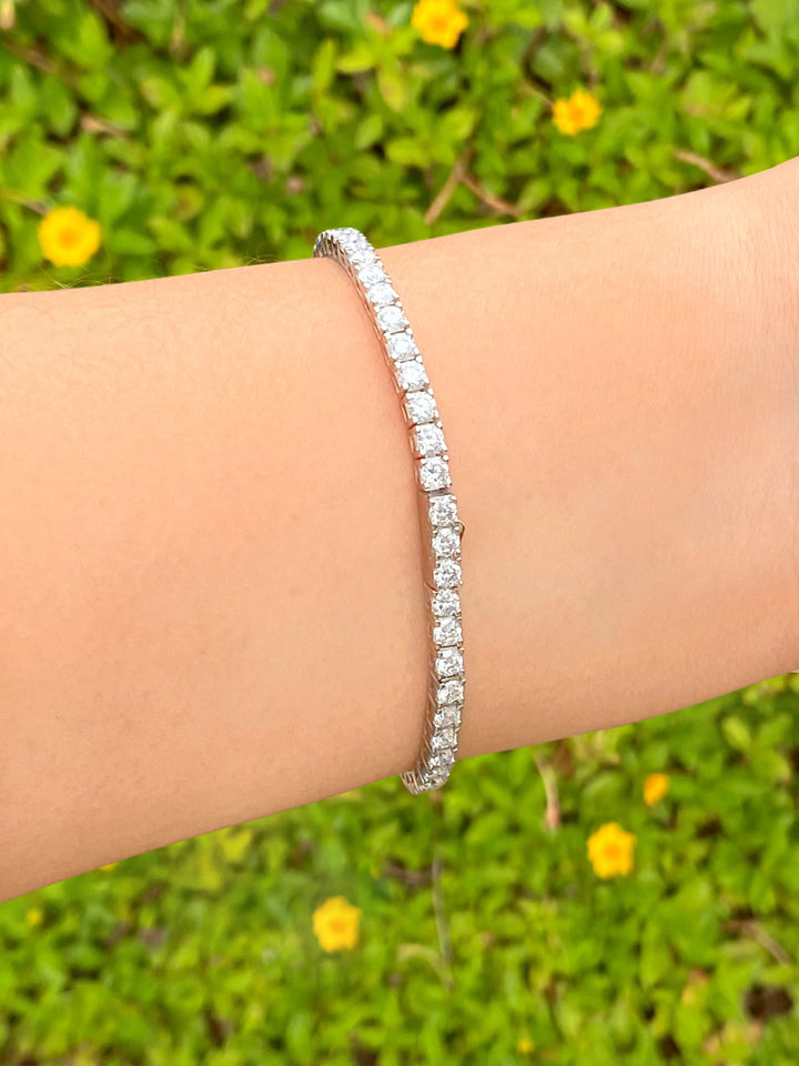 Pulsera Tennis Moissanita 5.3 CT