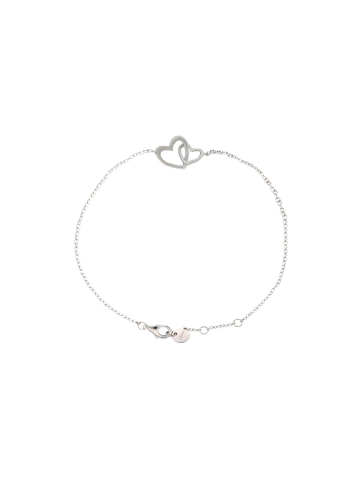 Pulsera Doble Corazon Enlazado