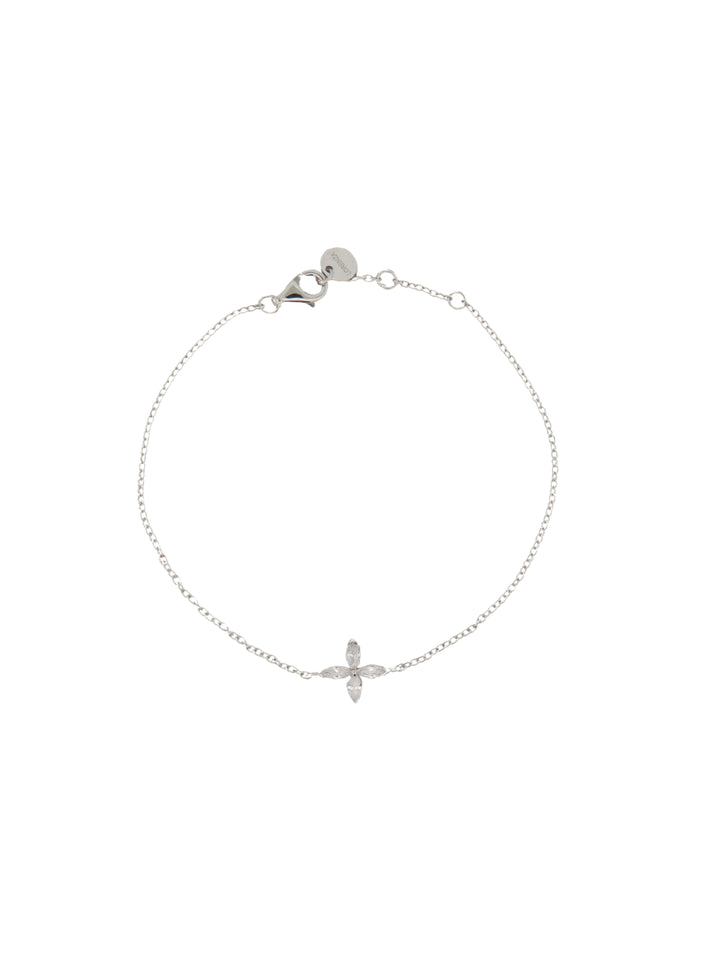 Pulsera Con Flor Zirconia