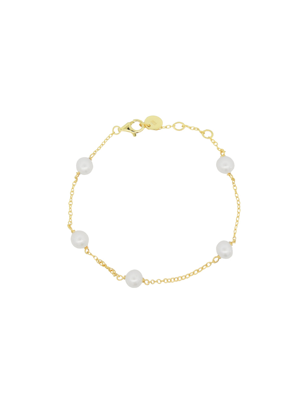 Pulsera Con Cinco Perlitas