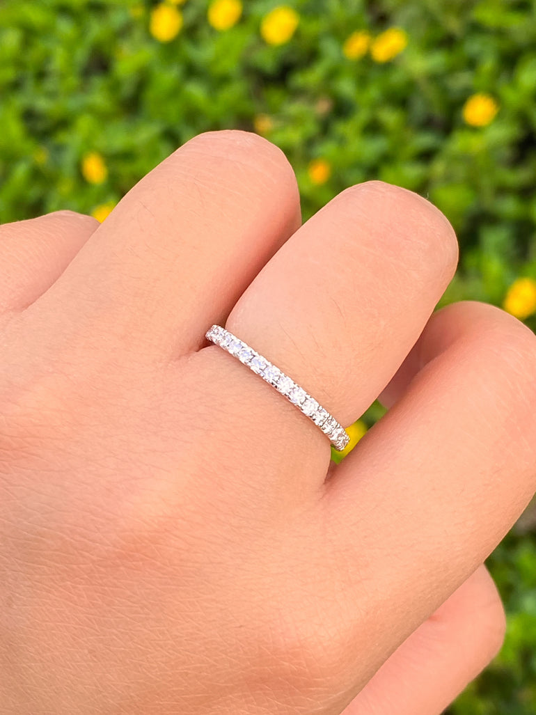 Anillo Churumbela Oro Blanco 14k 0.72 Ct Diamante Lab Grown