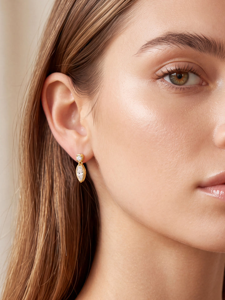 Par Arete Moissanita Corte Marquesa 2.4 CT