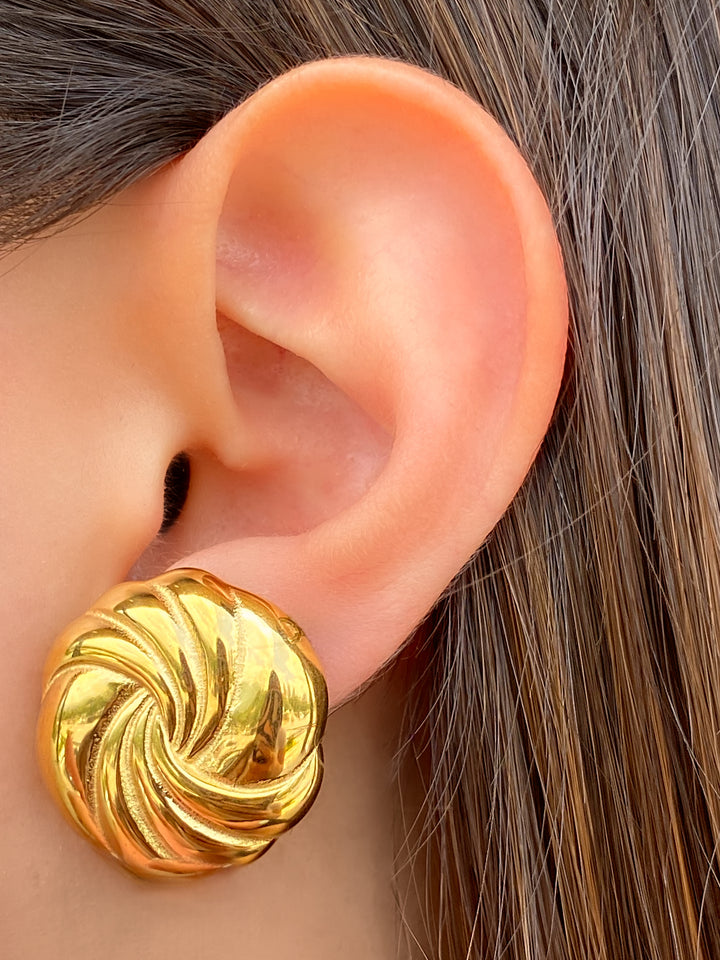 Par Arete Circulo Trenzado