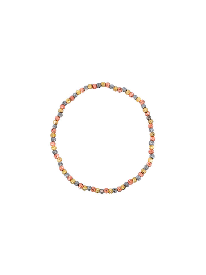 Pulsera Bolitas Combinada Con Textura