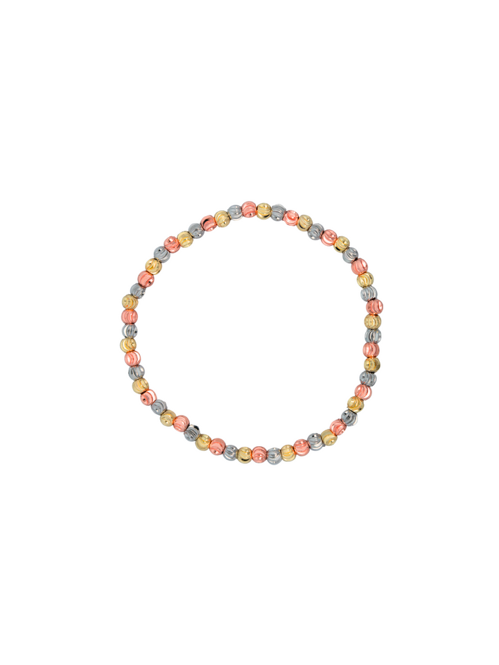 Pulsera Bolitas Combinada Con Textura