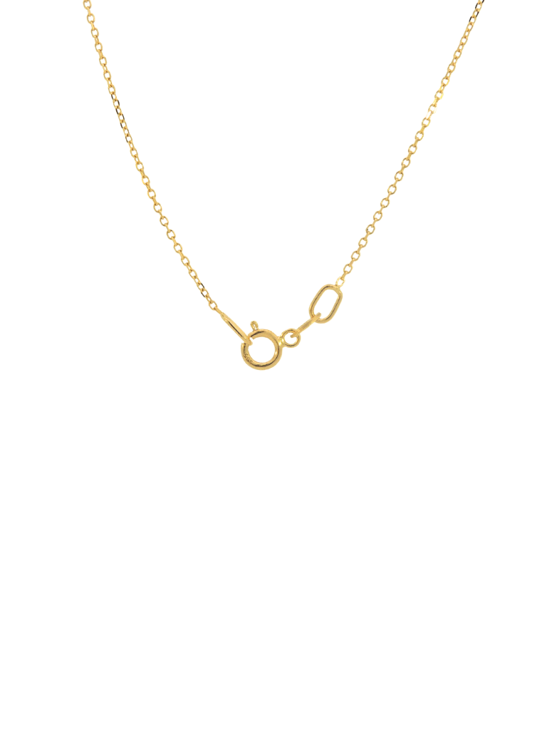 Collar Inicial Lisa Oro 14k