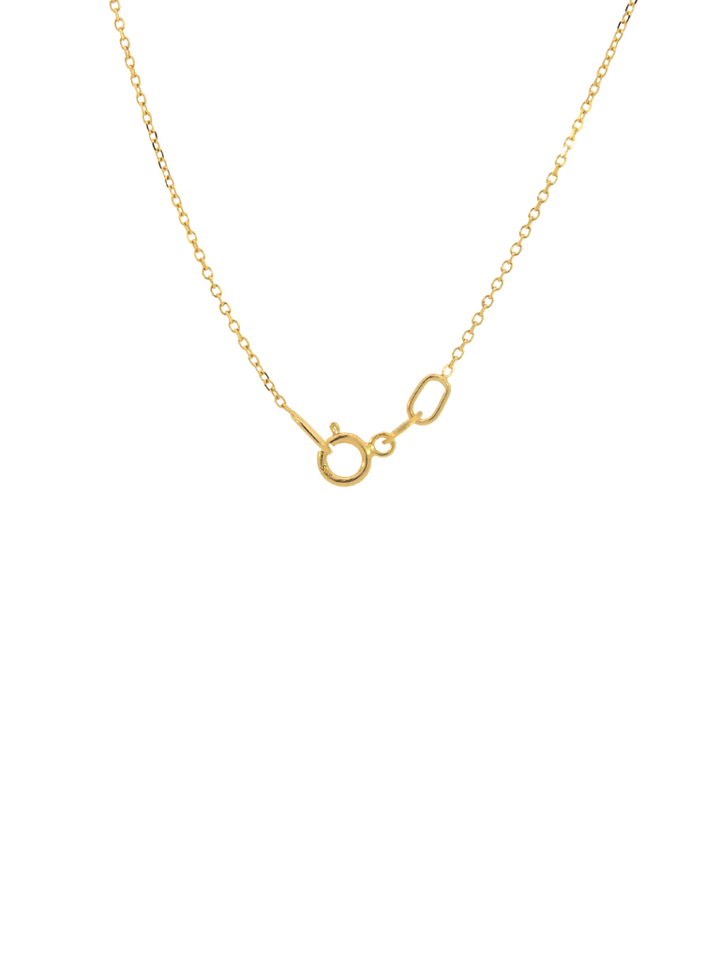 Collar Inicial Lisa Oro 14k