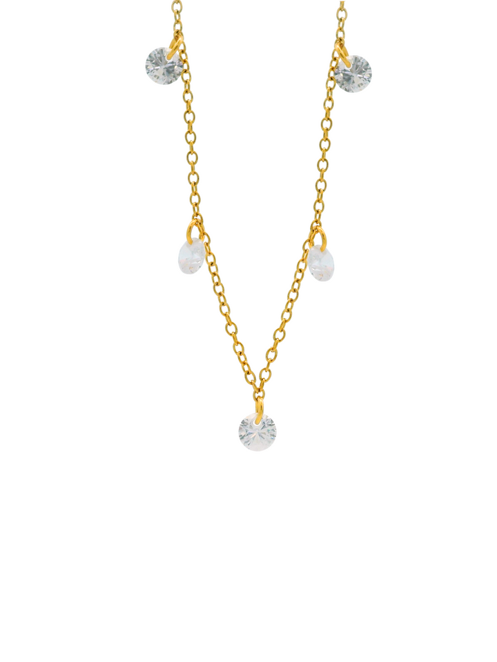 Collar Con Siete Zirconias