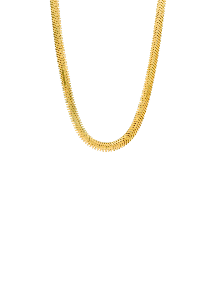 Collar Planchado 3.4 mm Oro 14k