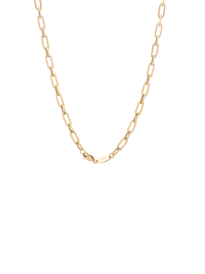 Cadena Intercalada Tipo Clip Oro 14k
