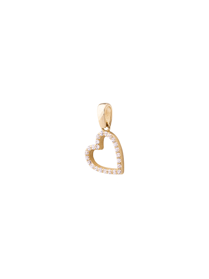 Dije Contorno Corazón Oro 14k