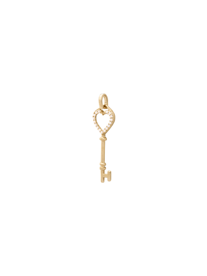 Dije Llave Corazon Oro 14k