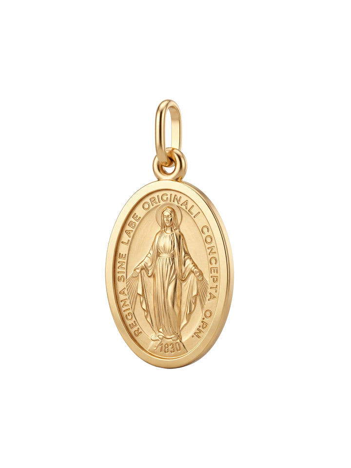 Dije Virgen Milagrosa 21 mm Oro 14k