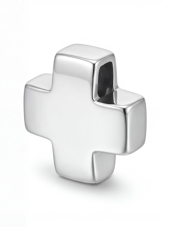 Dije Cruz Oro Blanco 14k
