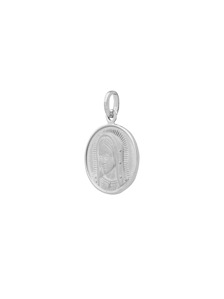 Dije Circular Virgen de Guadalupe 20 mm Oro 14k
