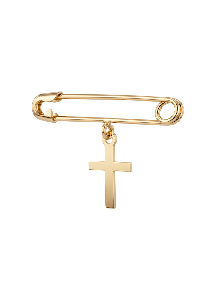 Segurito Con Dije Cruz Oro 14k