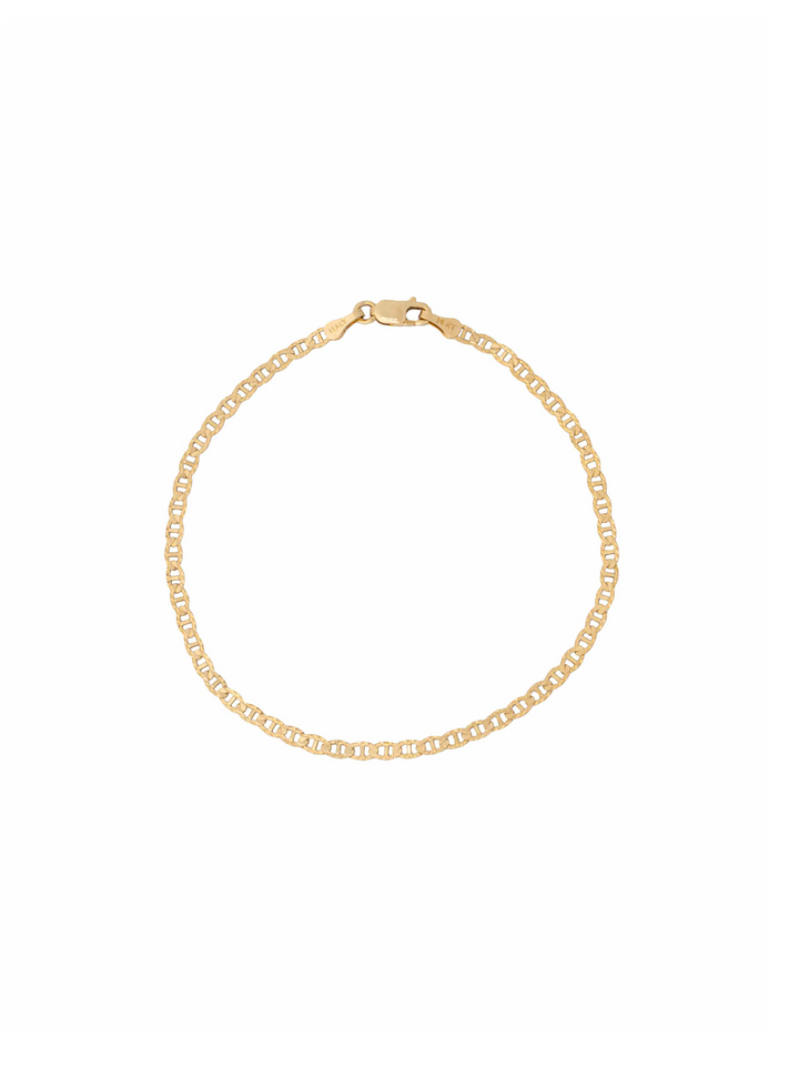 Pulsera Eslabones 2 mm Oro 14k