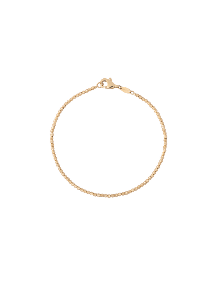 Pulsera Bolitas Con Textura Oro 14k