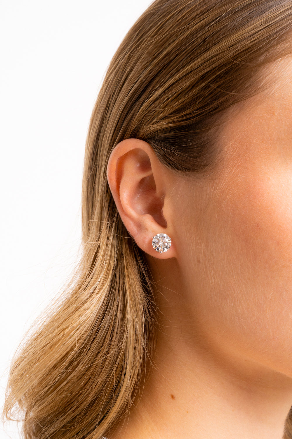 Par Aretes 6 Ct Diamantes Lab Grown