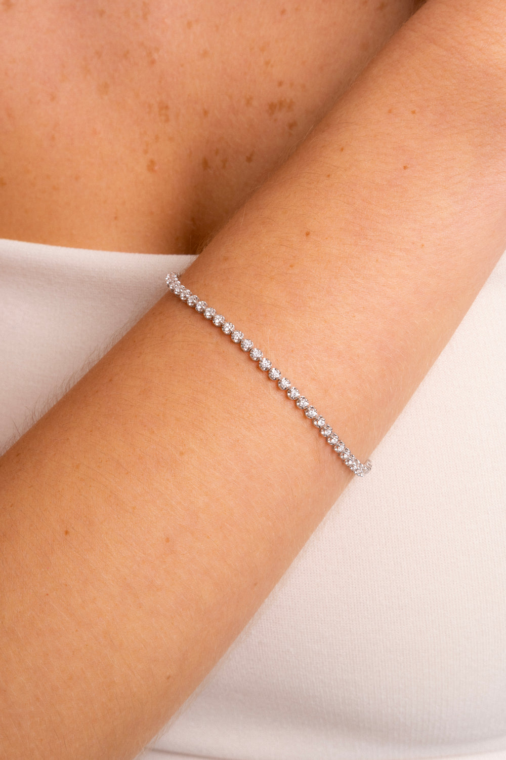 Tennis Bracelet 1 Ct Diamantes Lab Grown