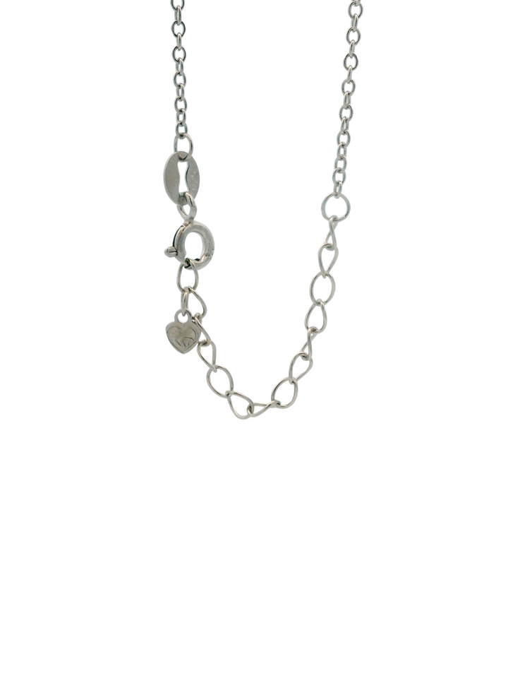 Collar Plateado Con Inicial