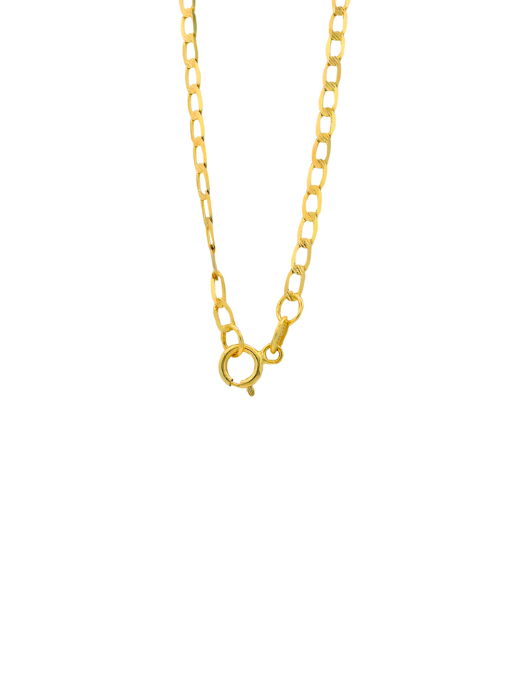 Cadena Eslabones Planchados 2 mm Oro 14k