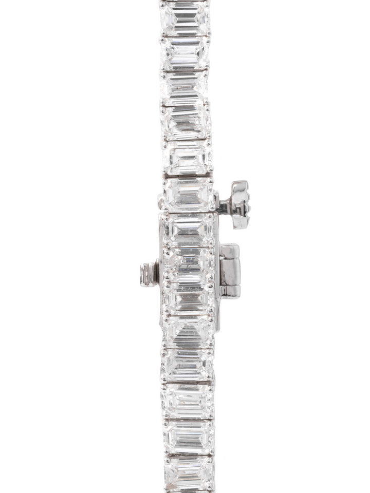 Pulsera Tennis Baguette 8 Ct Diamantes Lab Grown
