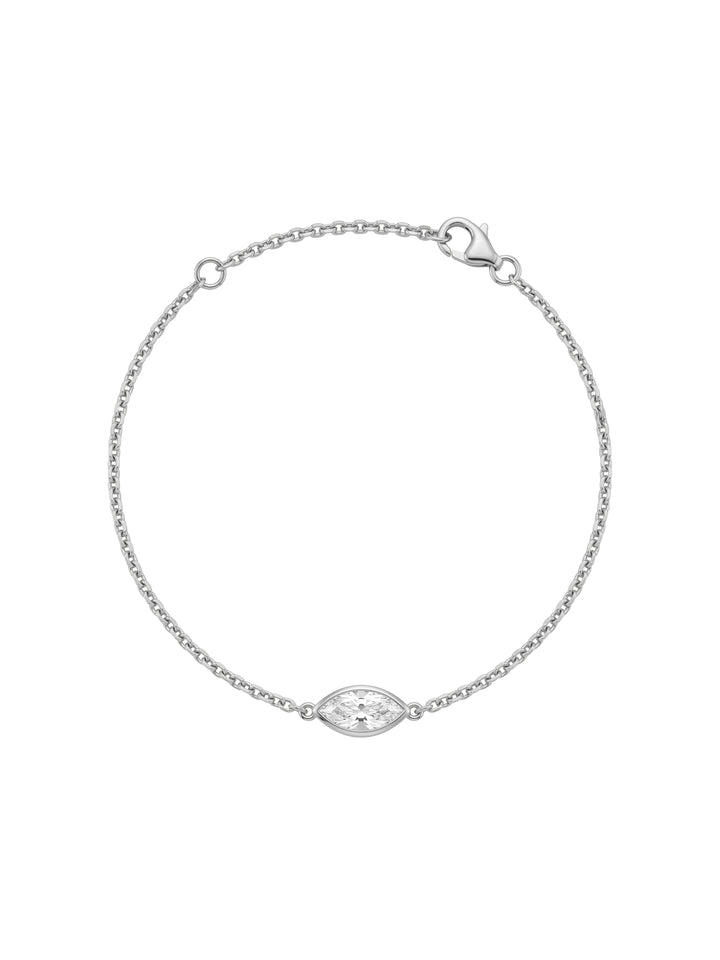 Pulsera Diamante Lab-Grown Solitario Corte Marquesa 0.7 Ct