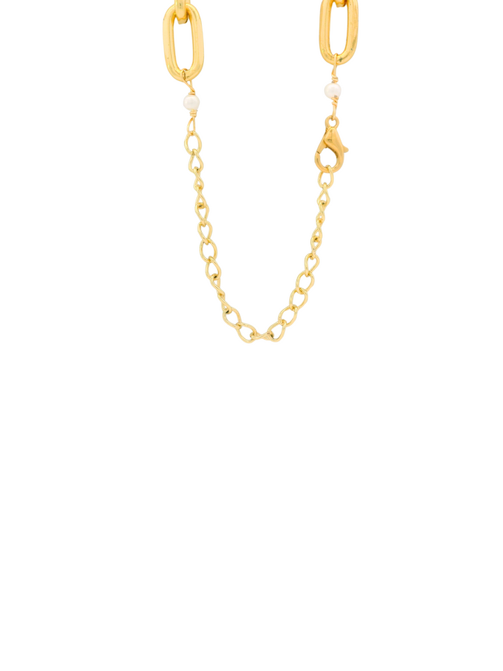 Collar Eslabon y Timon Con Inicial