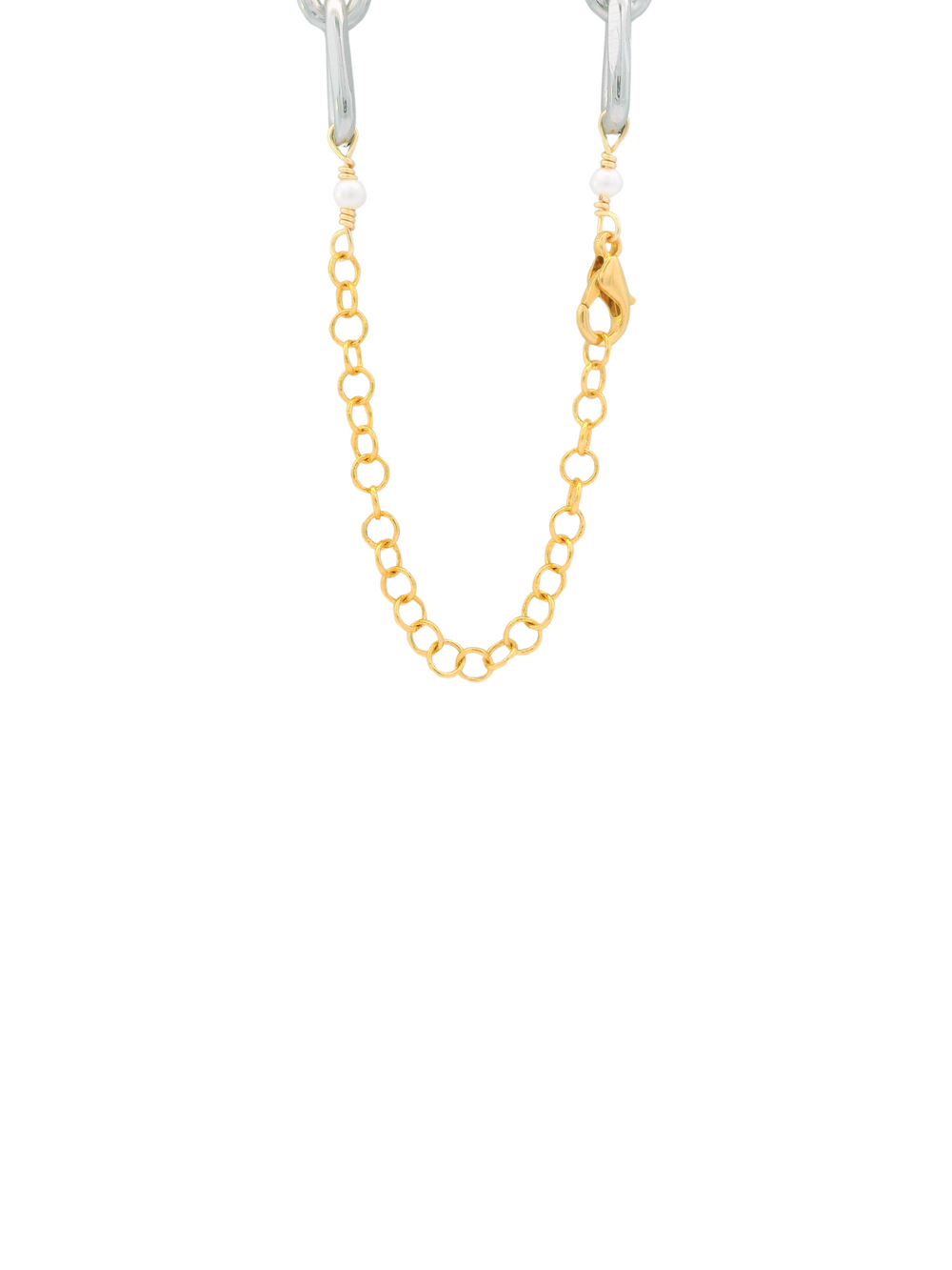 Collar Eslabon y Timon Con Inicial