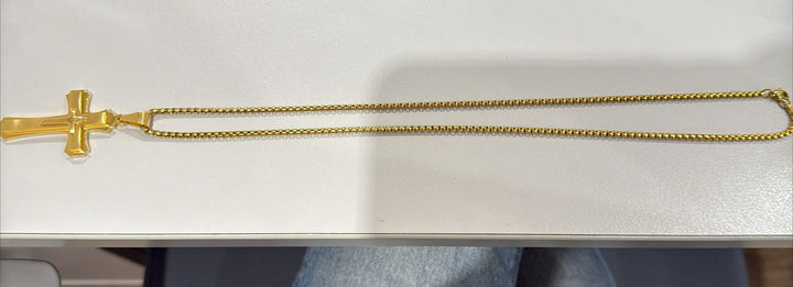 Collar Dije Cruz Chunky