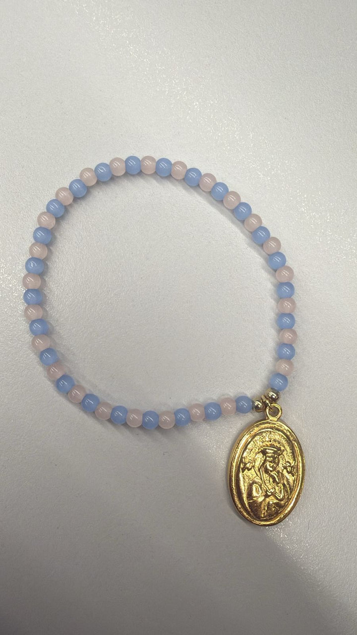 Pulsera Azul Y Rosa San Gerardo Para Embarazadas