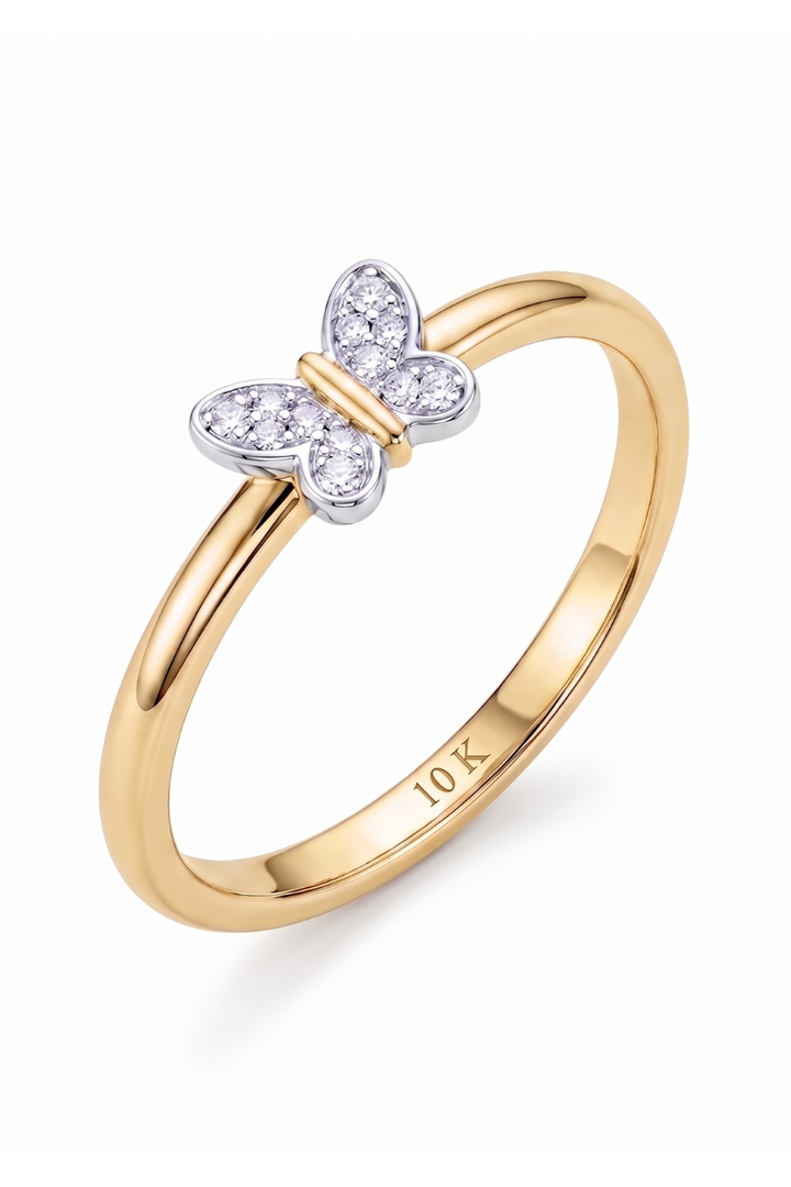 Anillo Mariposa Oro 10 K
