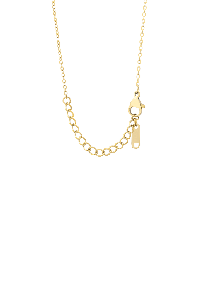 Collar Dije Contorno Trebol Zirconias