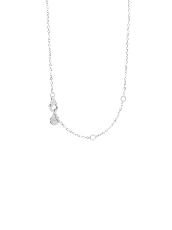 Collar Doble Eslabón Ovalado Entrelazado Zirconias