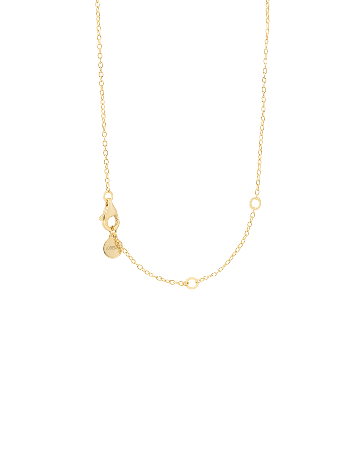 Collar Dije Gota Blanca 9 mm