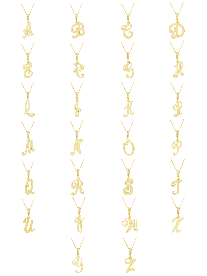 Collar Inicial Cursiva