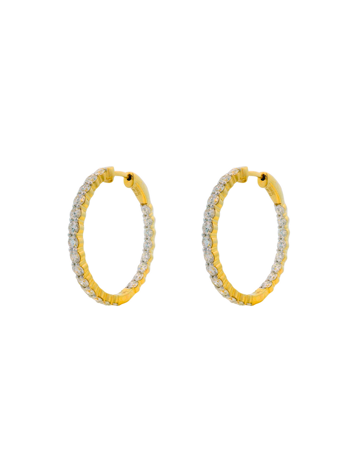 Par Arracadas 2 Ct Diamantes Lab Grown