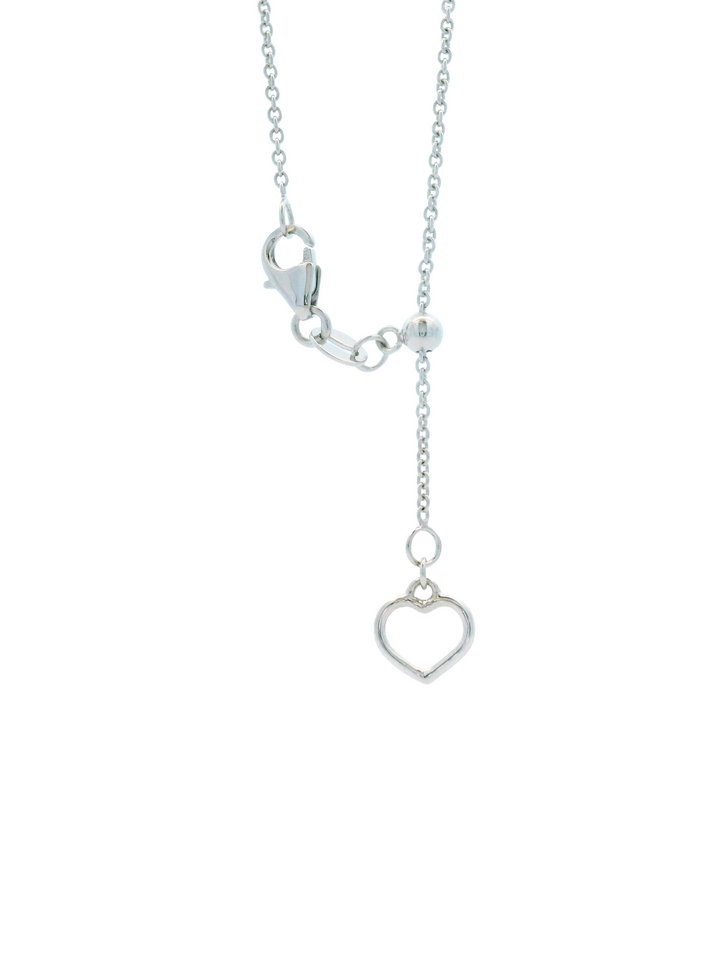 Collar Esmeralda Con Diamantes Oro Blanco 18k