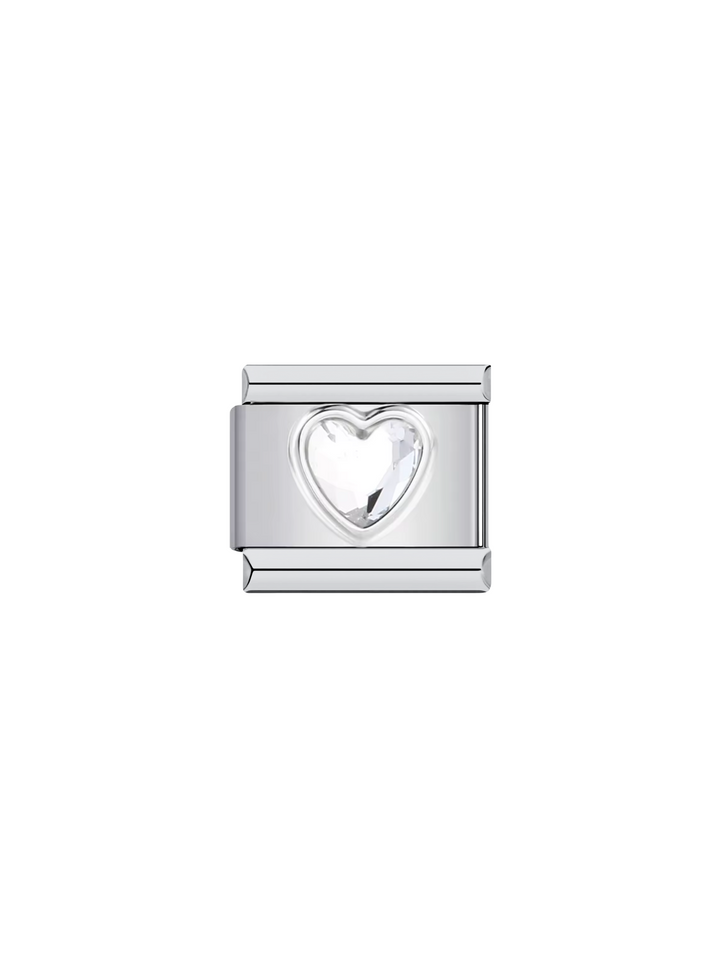 Charm Corazon Con Piedra