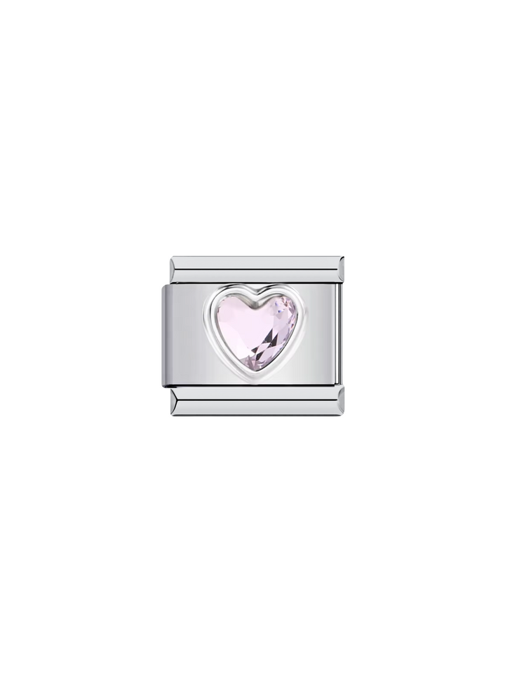 Charm Corazon Con Piedra