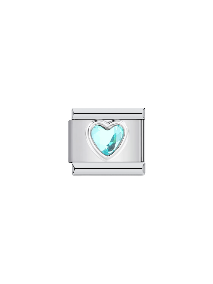 Charm Corazon Con Piedra