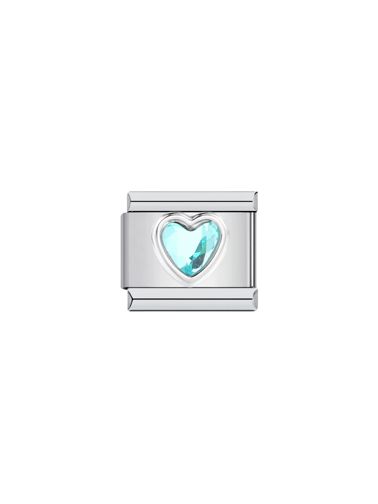 Charm Corazon Con Piedra