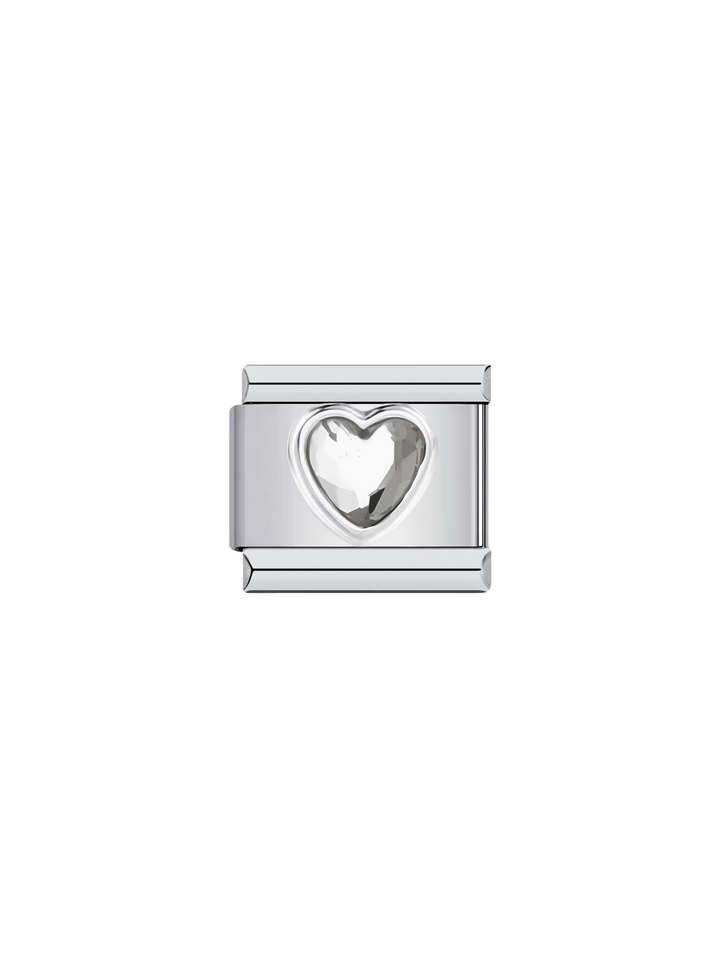 Charm Corazon Con Piedra