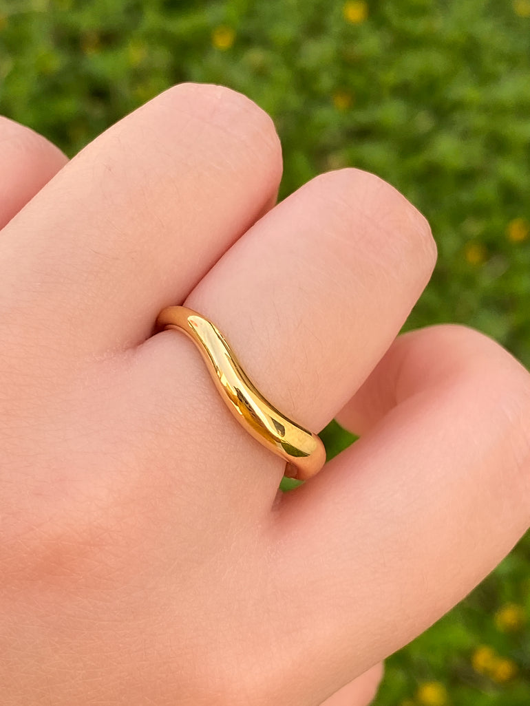 Anillo Grueso Curveado