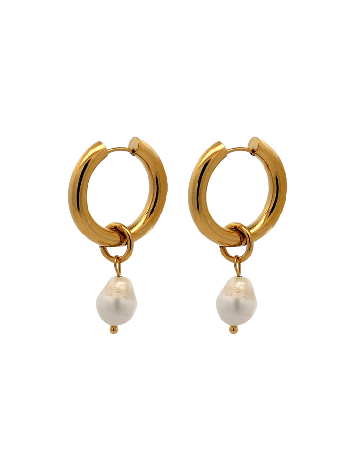 Par Arracada Con Perla 2 en 1